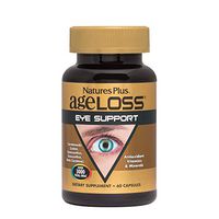 NaturesPlus AgeLoss Eye Support - 60 Vegetarian Capsules - Eye Vitamins & Minerals Supplement with Lutein, Astaxanthin & Zeaxanthin, Antioxidant - Gluten-Free - 30 Servings