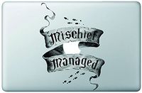 Mischief Managed Quote From Famous Movie Art Vinyl Decal Sticker Skin for Apple Macbook 13" inch Pro Retina Air Mac Laptop Design Artwork Stickers by Trendy Accessories