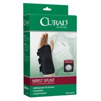 Curad Wrist Splint 8" Foam with Aluminum Stay, Left Large