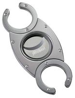 Personalized Visol Iskay Double Blade Metal Cigar Cutter with Free Laser Engraving