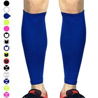 Beister 1 Pair Calf Compression Sleeves for Women & Men, Footless Shin Splint Leg Support Socks for Pain Relief, Recovery, Running, Travel, Cycling Nurse, Medium