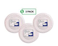 Disposable Plastic Plates | Heavy-duty & Premium Quality Clear Dinnerware Set | Excellent for Weddings, Baby Showers, Birthday Parties & More | 7 Inch Plate | 120 Count