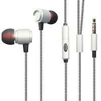 Premium Sound Quality Wired Headset Metal Earbuds Earphones Microphone for T-Mobile LG G Stylo - T-Mobile LG G2 - T-Mobile LG G3 - T-Mobile LG G4