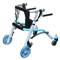 TYJ-USA Child Walker Highly Telescopic Folding Rehabilitation Walker Helping Walking Aid Control Direction (Color : B, Size : 8152.5cm)