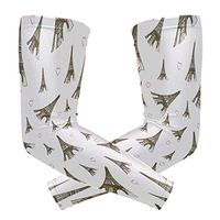 Anyangquji Eiffel Tower Arm Sleeve Protectiv for Man Elbow Brace for Arthritis (1 Pair)