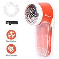 Electric Fabric Sweater Shaver, Muzili Lint Fuzz Pills Remover with Battery Operated for Clothes,Sweater,Couch,Cushion,Blanket, Automatical Protection,Orange
