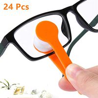24 Pcs Mini Sun Glasses Eyeglass Microfiber Spectacles Cleaner Soft Brush Cleaning Chips Mini Microfiber Glasses Eyeglasses Cleaner Tool (Random Color)