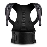 Back Brace Posture Corrector S for Women Men with Magnetic Stone Adjustable Neoprene Straps Improves Posture and Provides Lumbar Support for Lower and Upper Back Pain
