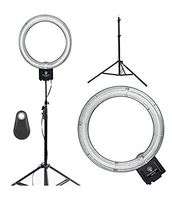 Diva Ring Light Nova with 6 Foot Stand and Bluetooth Shutter/Clicker for Smartphones and Tablets (Black Clicker)