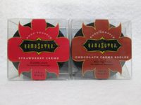 Set of Kama Sutra Petite Body Souffle Kissable Creams For Sensual Massage Strawberry Creme & Chocolate Crème Brulee 1.8 Ounce Each