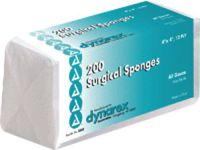 Dynarex Gauze Sponge 4" x 4", 16 ply, Non-sterile (Bag of 200 Each)