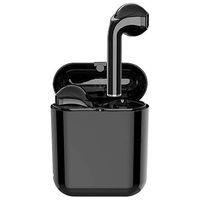 Bluetooth Wireless Headphones, Bluetooth 5.0 Earbuds Wireless Stereo Bass Earphones with Magnetic Charging Case (Black)