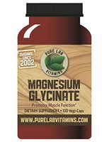 Pure Lab Vitamins Magnesium Glycinate 165mg - 120 Vegi Caps
