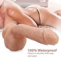 Reǎlistic Ď-Dîld`ɔ Natural Huge Dǐck Penǐs Wand for Women - Feel The Leisure Travel Time,8 Inch