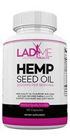 Organic Hemp Seed Oil Capsules for Women – Hemp Oil for Pain Support- Omega 3 6 9 Capsules Supports Anxiety Relief, Cardiovascular Health & Joint Health- Made in The USA - 60 by LadyMe