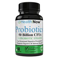 Probiotic 50 Billion CFU Guaranteed Potency, Delay Release Technology, Non-GMO Gut Digestive Support & Relief, Immune Support