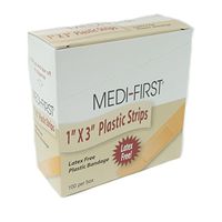 Shield Safety - Plastic Strip Bandage, 1" x 3" 100 ct