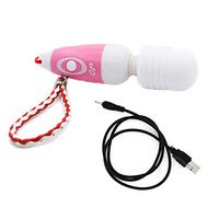 Qksky Mini Stick 10 Frequency Wireless Soft Waterproof Quiet USB Rechargable Pleasure Wand Víbràtòrs for Body Relieve Stress Vibartion Handheld