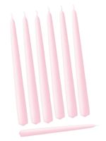 D'light Online Elegant Taper Premium Quality Candles, Hand-Dipped, Dripless and Smokeles - Set of 12 Individually Wrapped (10 Inch, Pink)
