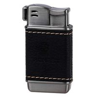 Honest Tobacco Pipe Lighter - Genuine Leather Soft Flame Refillable Butane Lighters for Men