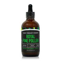 RAW Forest Foods - Pine Pollen Tincture Extract (4 Ounce) - Supports Immune System Health, Boosts Hormonal Balance, Packed with Amino Acids and Androgenic Herbal Benefits, Great for Hair and Skin Care