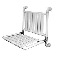 Bathing stool shower stool waterproof and pressure durable bath stool white folding bathroom toilet bath anti-skid stool change shoe seat Elderly pregnant woman shower seat ( Color : White )