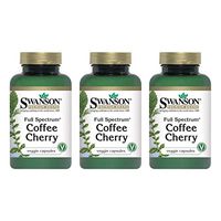 Swanson Full Spectrum Kona Coffee Berry 200 Milligrams 60 Veg Capsules (3 Pack)