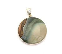 Sterling Silver Polychrome Jasper Pendant Jewellery No.3161