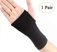 Medical Compression Hand Wrist Brace (1 Pair), TOPSOW Elastic Thin Palm Support, Pain Relief Wrist Sleeves for Men Women Kids Carpal Tunnel Support, Arthritis, Sprained (Black, X-Large)