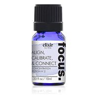 FOCUS Essential Oil Blend with 100% pure Lavandin, Peppermint, Wintergreen, Frankincense, Marjoram, Spanish Rosemary Oil. For relaxation, focus, concentration, Chakra meditation, by Elixir By Bita