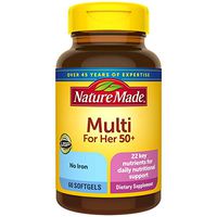 Nature Made Women's Multivitamin 50+ Softgels, 60 Count for Daily Nutritional Support (Pack of 3)