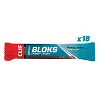 Clif BLOKS - Energy Chews - Tropical Punch Flavor - (2.1 Ounce Packet, 18 Count)
