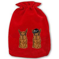 Alpaca Hipster Lamma Pouch Bags Sacks with Drawstring Closure for Party Favors Snacks Gifts Event Supplies