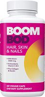 Boombod Hair, Skin & Nails Complex with Extra Strength Biotin 7,500mcg, Collagen & Keratin and Other Essential nutrients Like Vitamin B’s and C’s for Healthy Hair, Skin and Nails.