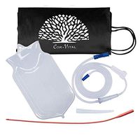 Cor-Vital Enema Bag Kit for Colon Cleansing - Silicone Non-Toxic 2 Quart BPA & Phthalates Free Enema Bag w/Enema Tubes, Pinch Clamp - Coffee Enema Kit & Colon Cleanse Kit w/Discreet Storage Bag Incl