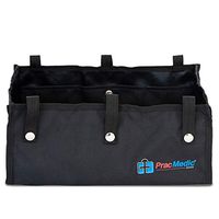 PracMedic Bags® Under Seat Rollator Bag or Tote for Four Wheel Rollator or Walker -12.5" Long x 8.5" Wide x 5.5" High - Sold Empty (Black)