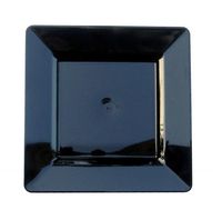 Royal Plasticware, PW2978, 7.5" Square Plate, Black