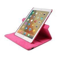 Businda 2017 iPad Pro 12.9 Case, 360 Degrees Rotating Stand Case,Folio Book Cover Designed,Slim & Light, Protective Case for 2017 Apple iPad Pro 12.9 Inch(iPad Pro 12.9 2017, Hot Pink)