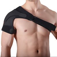 ITODA Shoulder Brace Support, Compression Stability Sleeve Adjustable Wrap Surgery Recovery Sport Belt for Rotator Cuff Dislocated AC Joint Pain Relief Stabilizer
