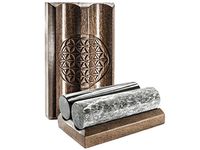 The Pharaoh Cylinders Shungite and Soapstone wich Wooden Stand