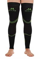 Mojo Compression Stockings 20-30mmHg Thigh Hi Leg Sleeve Graduated Support Socks Recovery for Calf & Quads - Black/Green Large A609BG3