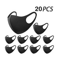 20 PCS Sponge Dustproof Cycling Anti Haze 3D Mask Suitable for Four Seasons,100% Cotton, Washable, Reusable Cloth Masks