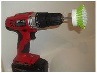 1 Nifty Drill Powered Scrub Brush For Household & Bathtub Cleaning