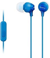 Sony MDREX15AP Fashion Color EX Series Earbud Headset with Mic (Blue)