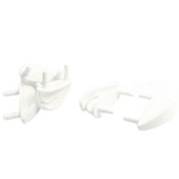 5Pcs RC Airplane Spare Parts White Plastic Wing Skids 28 x 10 x 12mm