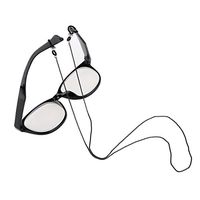 OULII Eyeglass Holder Eyeglass Sunglasses Chain Cord Neck Strap Holder Necklace (Black)