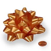 Flat Gold Confetti Bow 4" | Quantity: 100 Width 1/2"