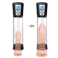 LSANNUY Relax Massage Wand Pênís Vacuum Pump Endurance Exerciser USB Charging Adult Men's Electric Enlargement Pump Pennis Enlarge Extension Pumps Pennis Enlargement Extender-with LCD Screen