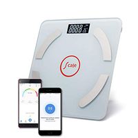Liansan Digital Weight and Body Fat Scale Body Composition Analyzer with Cell Phone APP Wireless Digital Smart BMI Bluetooth Scales (White)