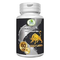 SMS Tongkat Ali Root Extract - 200:1 - Potent Effective Natural, 60 Capsules (AKA Longjack, Eurycoma Longifolia, Malaysian Ginseng)